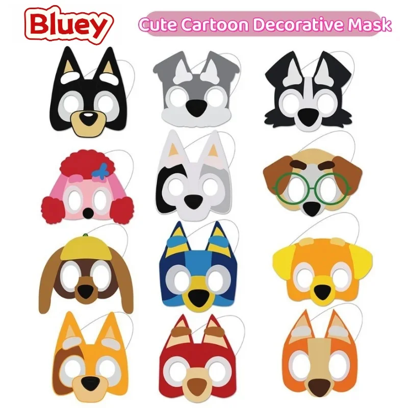 New Bluey Bingo Bandit Chilli Muffin Socks Birthday Party Mask Creative Personalized Photo Prop Cute Cartoon Decorative Mask
New Bluey Bingo Bandit Chilli Muffin Socks Birthday Party Mask Creative Personalized Photo Prop Cute Cartoon Decorative Mask