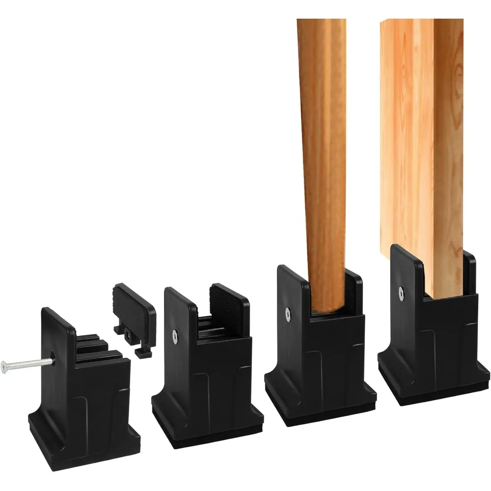 DEDU Bed Risers with Adjustable Screw Clamp, Couch Risers 3 Inch Heavy Duty 4 Pack Supports Up to 11000 Lbs, Furniture Risers fo
DEDU Bed Risers with Adjustable Screw Clamp, Couch Risers 3 Inch Heavy Duty 4 Pack Supports Up to 11000 Lbs, Furniture Risers fo