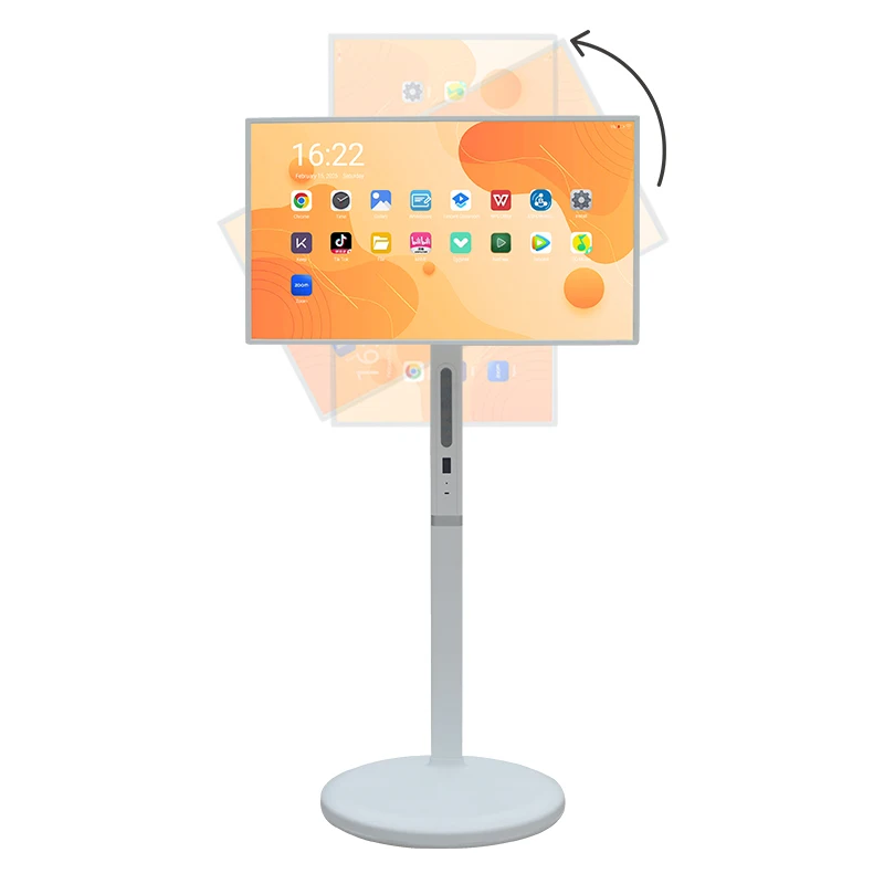 23.8 Inch Portable Rotating Wireless 4+64GB Interactive Display Touch Screen Moving Floor Standing Smart TV s
23.8 Inch Portable Rotating Wireless 4+64GB Interactive Display Touch Screen Moving Floor Standing Smart TV s