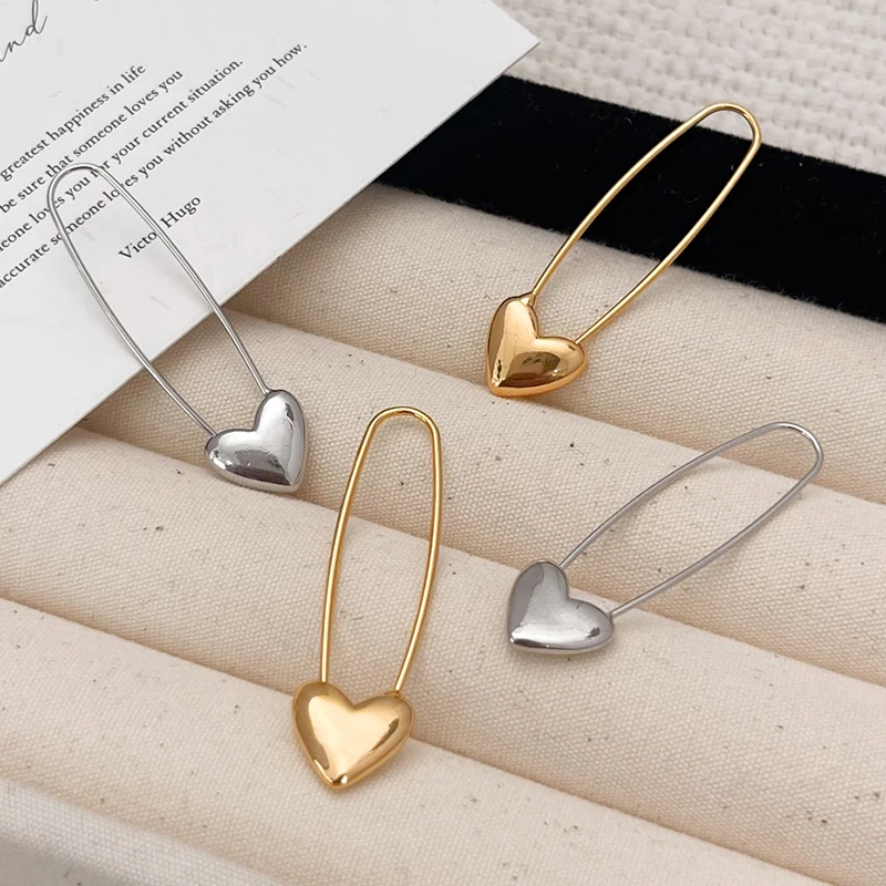 PONYKISS 925 Sterling Silver Pin Heart Hoop Earrings for Women Minimalist Sweet Cool Fine Jewelry Trendy Accessories
PONYKISS 925 Sterling Silver Pin Heart Hoop Earrings for Women Minimalist Sweet Cool Fine Jewelry Trendy Accessories