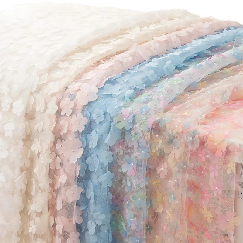 1 Yard Embroidery 3D Flower Mesh Fabric Beads Lace Fabric Wedding Dress Diy Children's Clothing Sewing Lace Tulle Fabric New
1 Yard Embroidery 3D Flower Mesh Fabric Beads Lace Fabric Wedding Dress Diy Children's Clothing Sewing Lace Tulle Fabric New