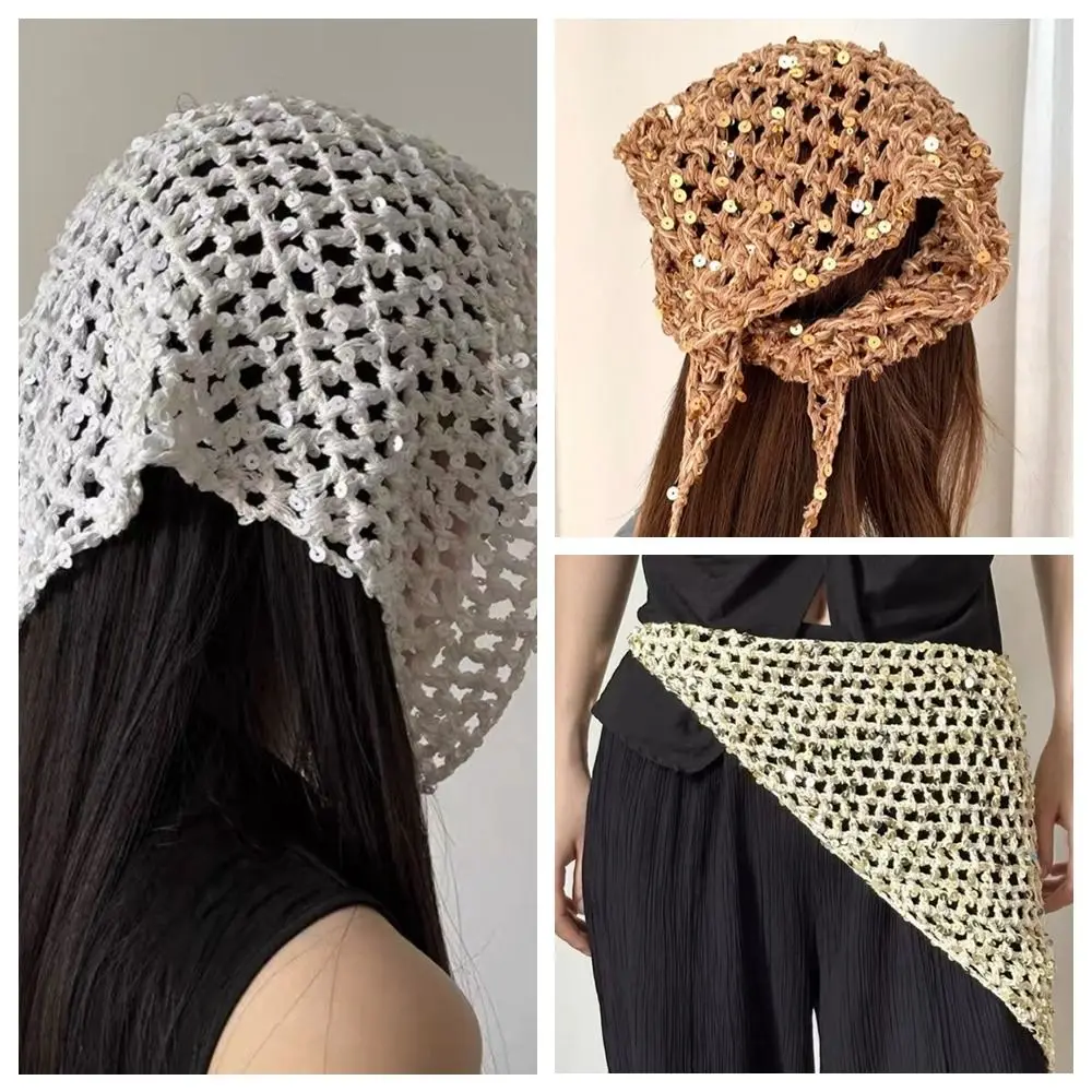 Sequined Triangular Scarf Bohemian Multi-functional Tassel Knitted Triangle Scarf Clothes Decoration Korean Style Fart Curtain
Sequined Triangular Scarf Bohemian Multi-functional Tassel Knitted Triangle Scarf Clothes Decoration Korean Style Fart Curtain