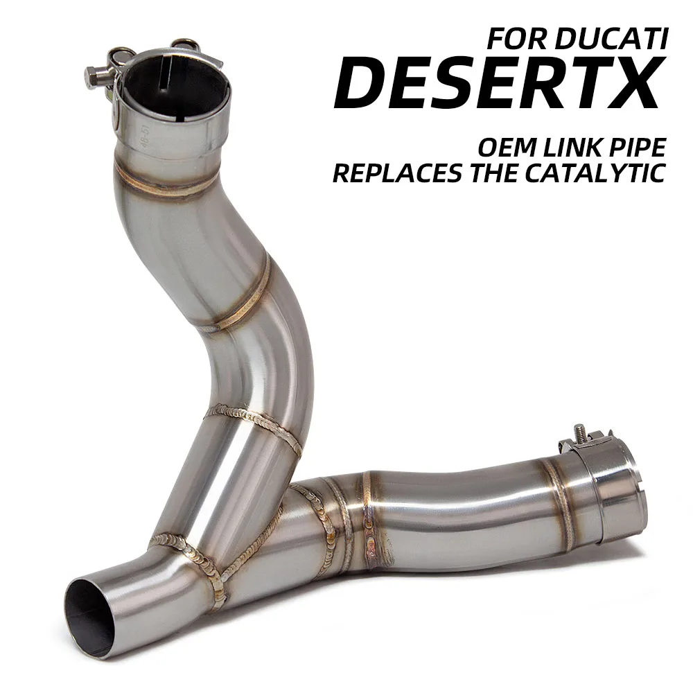 For Desert X 950 Ducati Dirt Moto Exhaust System Modify Mid Pipe Connect Original Muffler Motorcycle DesertX950 2022-2024 Tube
For Desert X 950 Ducati Dirt Moto Exhaust System Modify Mid Pipe Connect Original Muffler Motorcycle DesertX950 2022-2024 Tube
