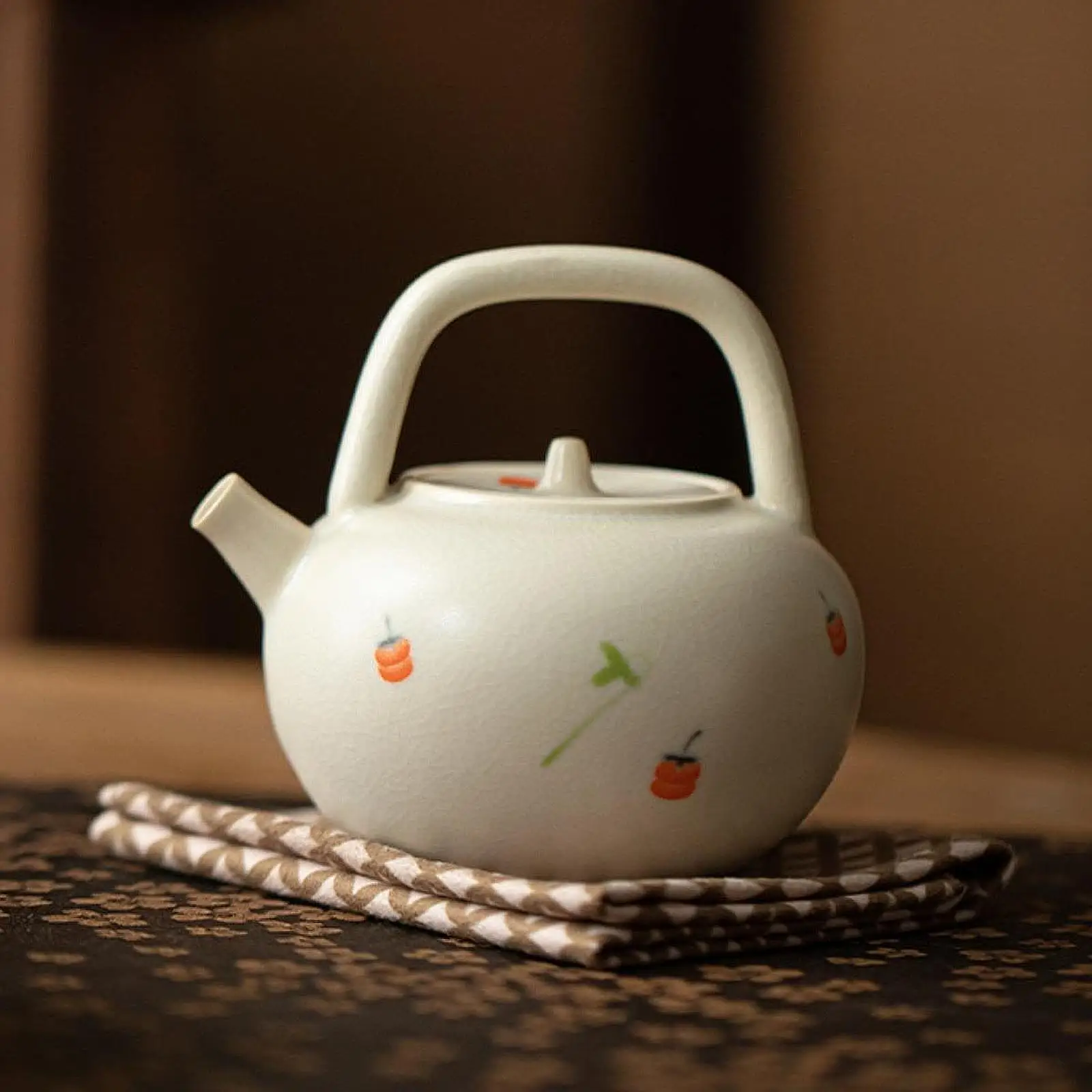 Ceramic Teapot Tea Maker Kettle Loose Leaf Tea Pot Traditional Porcelain Tea Pot Teakettle for Kitchen Hotel Household Picnic
Ceramic Teapot Tea Maker Kettle Loose Leaf Tea Pot Traditional Porcelain Tea Pot Teakettle for Kitchen Hotel Household Picnic