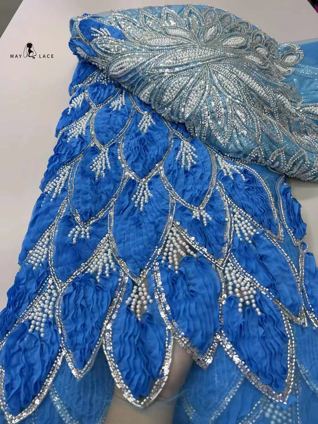 Fashion African 3d Lace Fabrics 2025 High Quality Luxury Sequins Beads Embroidery French Tulle Nigerian Wedding Party Material
Fashion African 3d Lace Fabrics 2025 High Quality Luxury Sequins Beads Embroidery French Tulle Nigerian Wedding Party Material