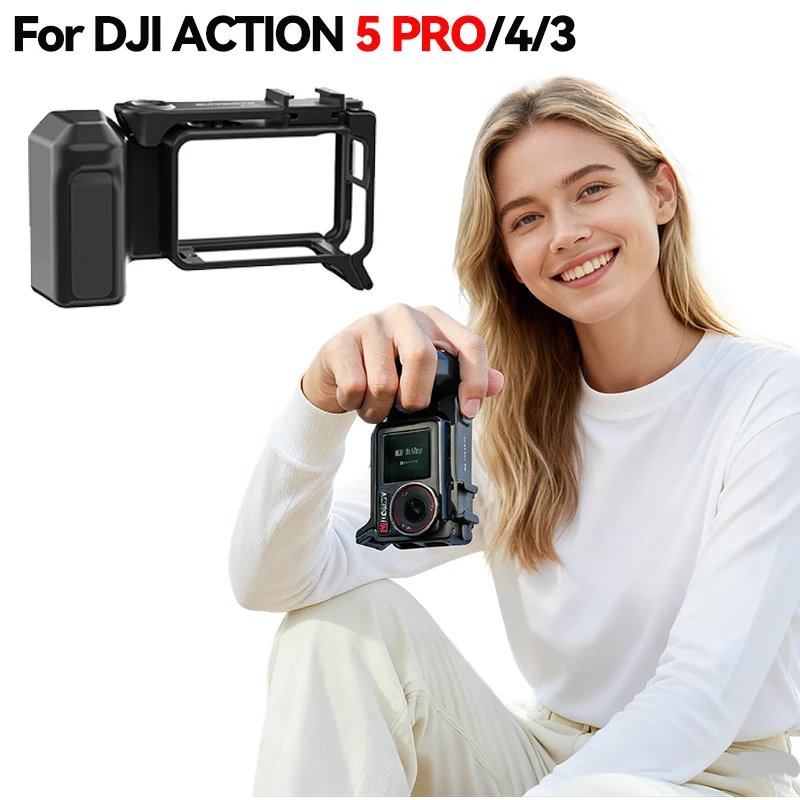 Комплект ручек для DJI OSMO Action 3/4/5 Pro, пластиковая рамка, безопасная защита запястья, защита рук, аксессуары для расширения холодного башмака
Комплект ручек для DJI OSMO Action 3/4/5 Pro, пластиковая рамка, безопасная защита запястья, защита рук, аксессуары для расширения холодного башмака 