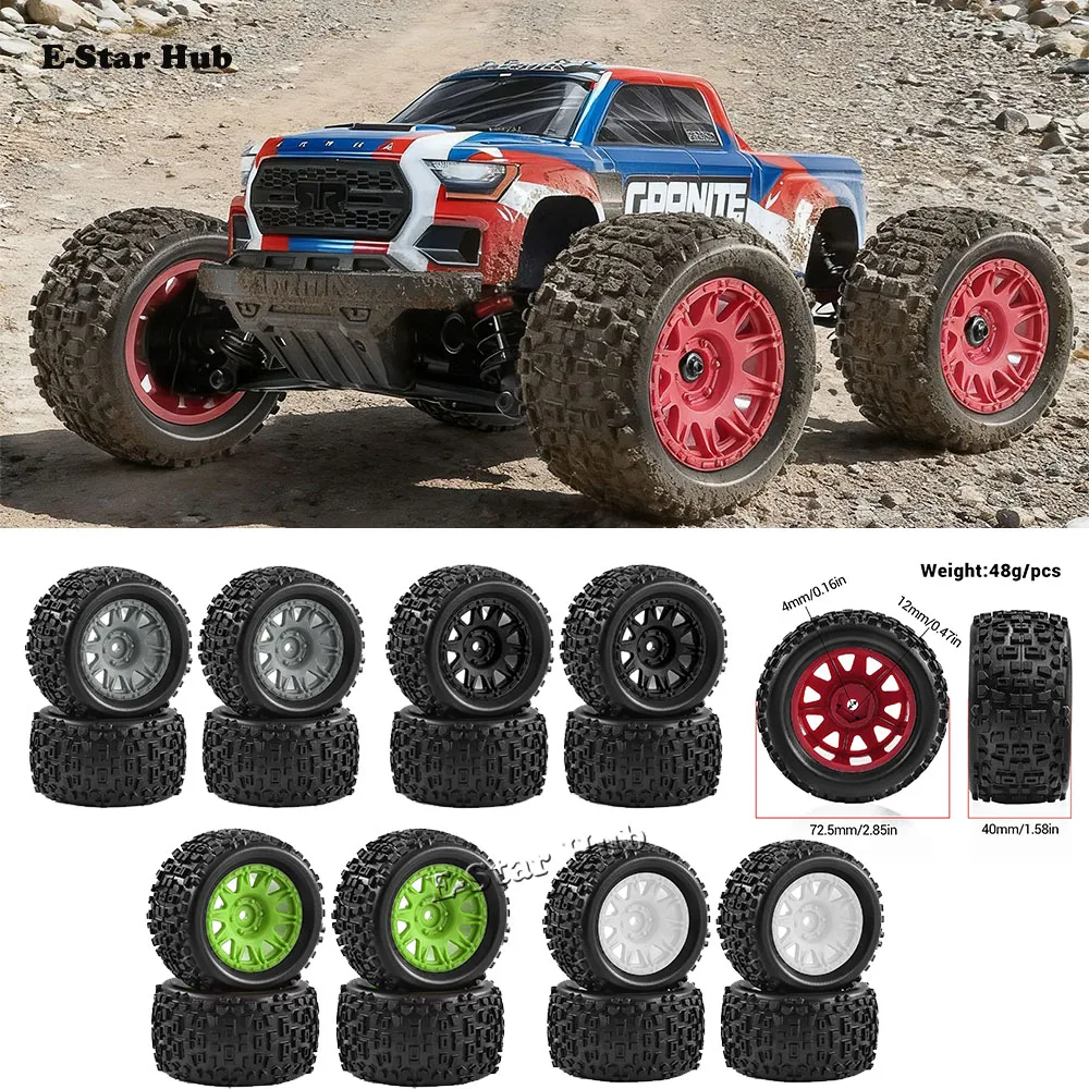72.5mm Rock Tire Claw Wheel Hub for 1/18 ARRMA 1/18 TYPHON GROM GRANITE RC Car Metal Upgrade OP Accessories Parts
72.5mm Rock Tire Claw Wheel Hub for 1/18 ARRMA 1/18 TYPHON GROM GRANITE RC Car Metal Upgrade OP Accessories Parts