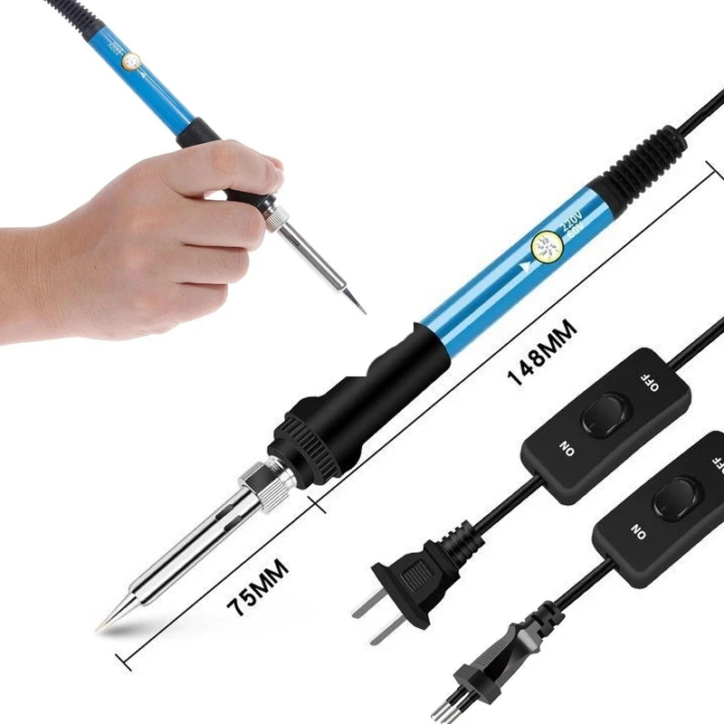 NEW Portable Solder Iron Tool for Soldering Digital Temperature Adjustable Welding Tool Solder Tin With Iron Tips Repair Tools
NEW Portable Solder Iron Tool for Soldering Digital Temperature Adjustable Welding Tool Solder Tin With Iron Tips Repair Tools
