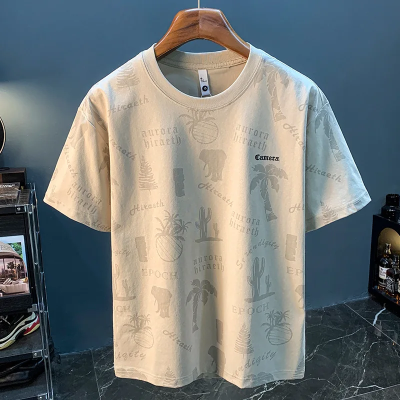 Summer men's T-shirt 2024 fashionable full-body printed half-sleeve men's stretch combed cotton breathable casual top
Summer men's T-shirt 2024 fashionable full-body printed half-sleeve men's stretch combed cotton breathable casual top
