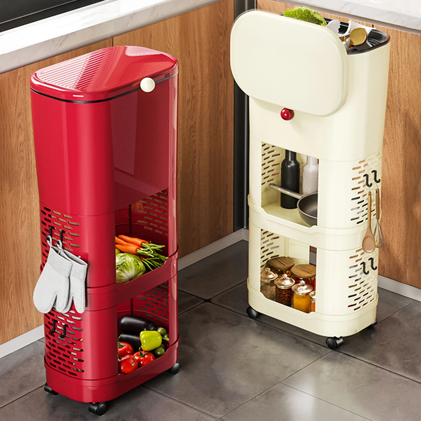 Kitchen Tra Can High Model No Need to Bend Waist with Wheels Mobile Large Capaci Covered 2026 New Home Use
Kitchen Tra Can High Model No Need to Bend Waist with Wheels Mobile Large Capaci Covered 2026 New Home Use