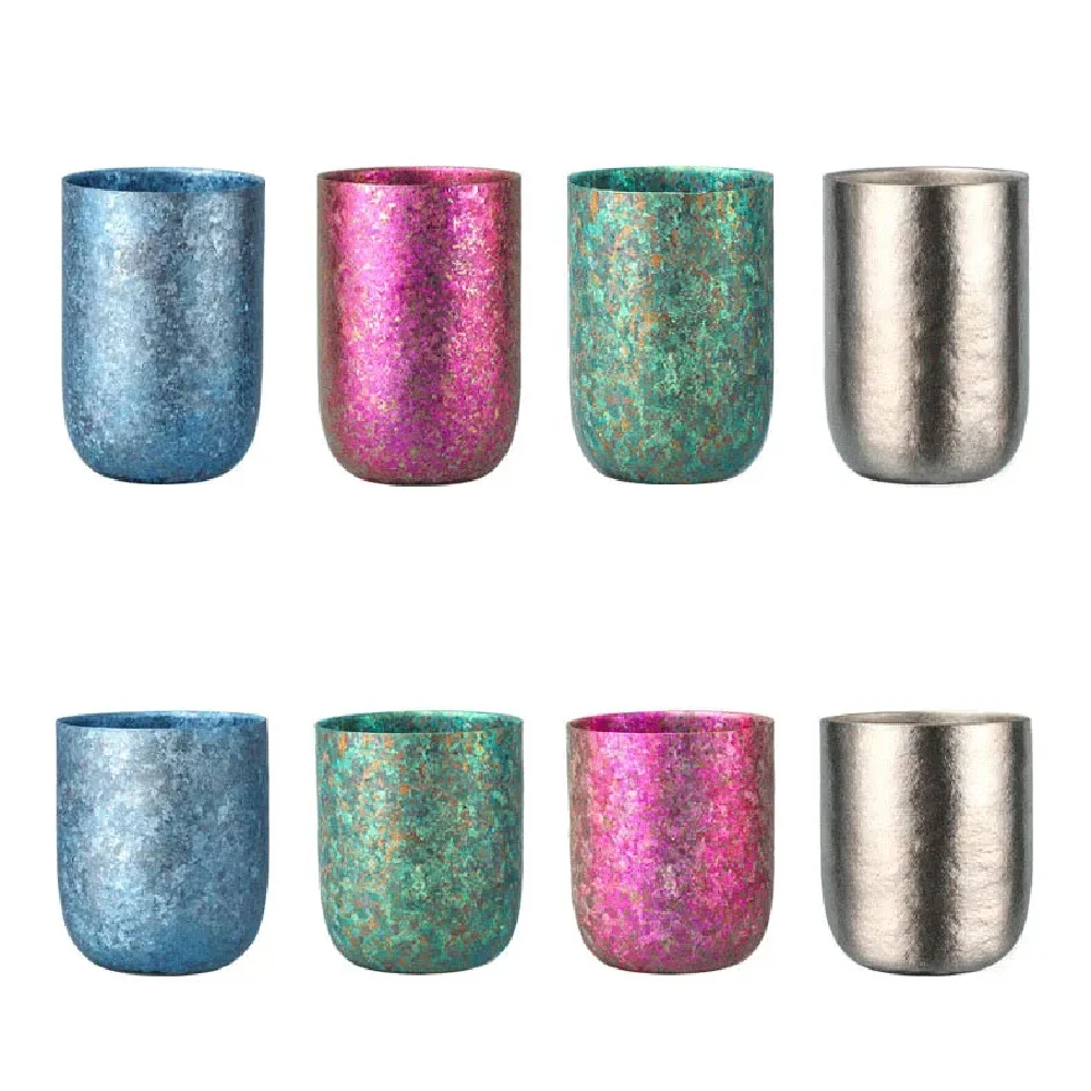 Pure Titanium Double Wall Cup 260/360ml Eggshell Crystal Ice Flower Anti-Corrosion Leakproof with Straw for Coffee Beer Tea
Pure Titanium Double Wall Cup 260/360ml Eggshell Crystal Ice Flower Anti-Corrosion Leakproof with Straw for Coffee Beer Tea