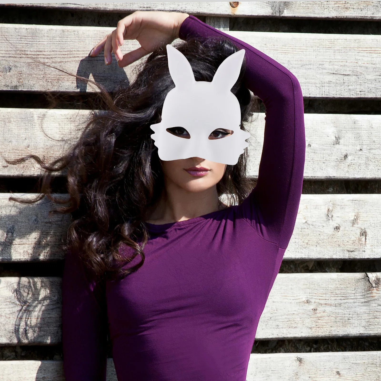 2PCS Blank Rabbit Mask PVC White Matte DIY H Drawn Kids Costume Halloween Bunny Masks Rabbit Face Paintable Accessory
2PCS Blank Rabbit Mask PVC White Matte DIY H Drawn Kids Costume Halloween Bunny Masks Rabbit Face Paintable Accessory