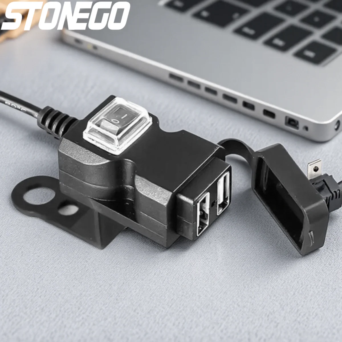 STONEGO Dual USB Waterproof Motorcycle Handlebar Charger Adapter Power Supply Socket for Phone 9-24V 9-90V
STONEGO Dual USB Waterproof Motorcycle Handlebar Charger Adapter Power Supply Socket for Phone 9-24V 9-90V