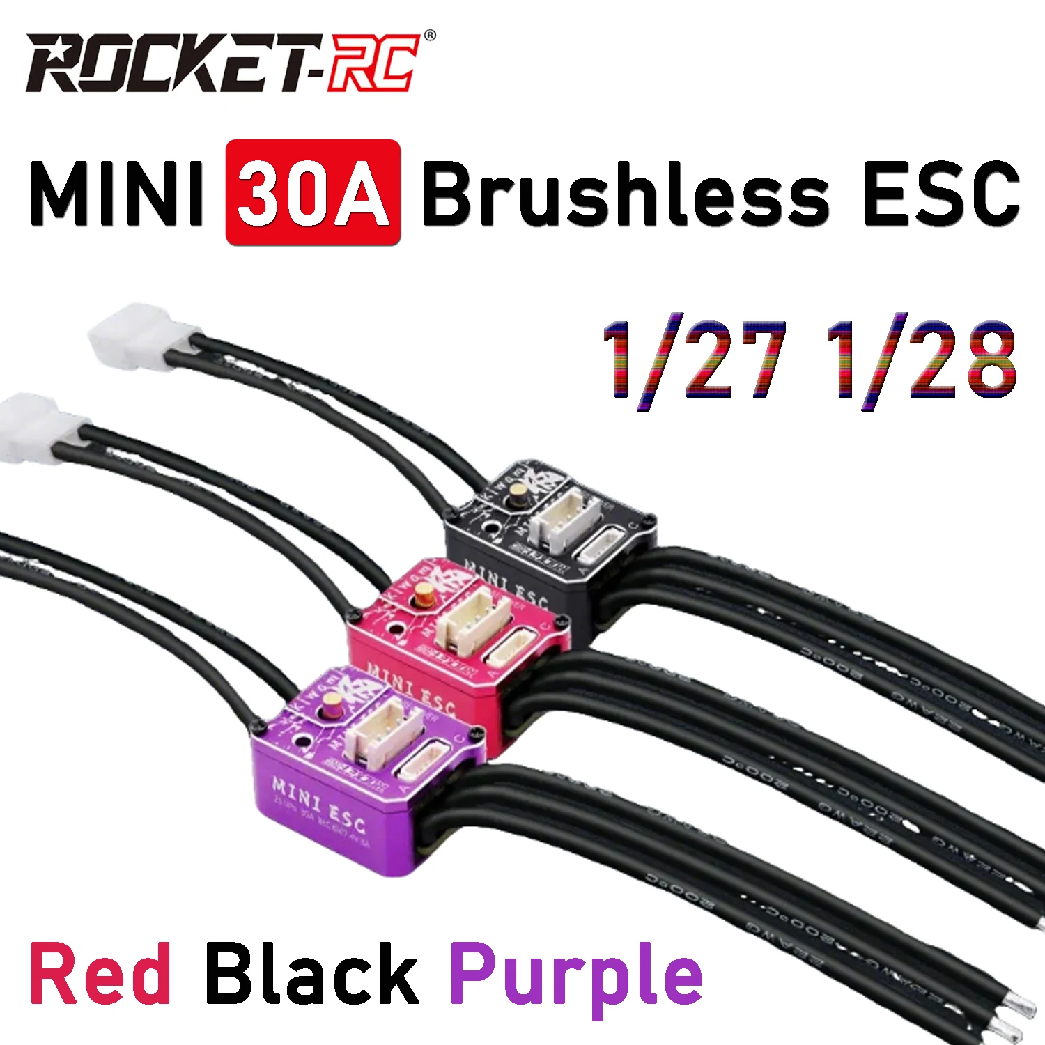 ROCKET-RC KIWAMI MINI 30A Brushless ESC Speed Controller 2S LIPO for 1/27 1/28 RC Mini Mosquito Cars Model Upgrade Accessories
ROCKET-RC KIWAMI MINI 30A Brushless ESC Speed Controller 2S LIPO for 1/27 1/28 RC Mini Mosquito Cars Model Upgrade Accessories