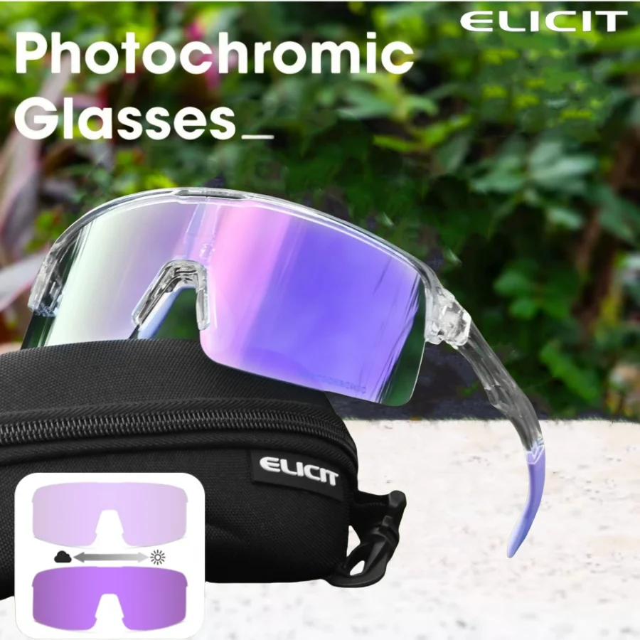 ELICIT Photochromic Sunglasses Men's Women Sports Cycling Glasses Road Running Goggles MTB Bike Bicycle Mtb Eyewear For Driving
ELICIT Photochromic Sunglasses Men's Women Sports Cycling Glasses Road Running Goggles MTB Bike Bicycle Mtb Eyewear For Driving