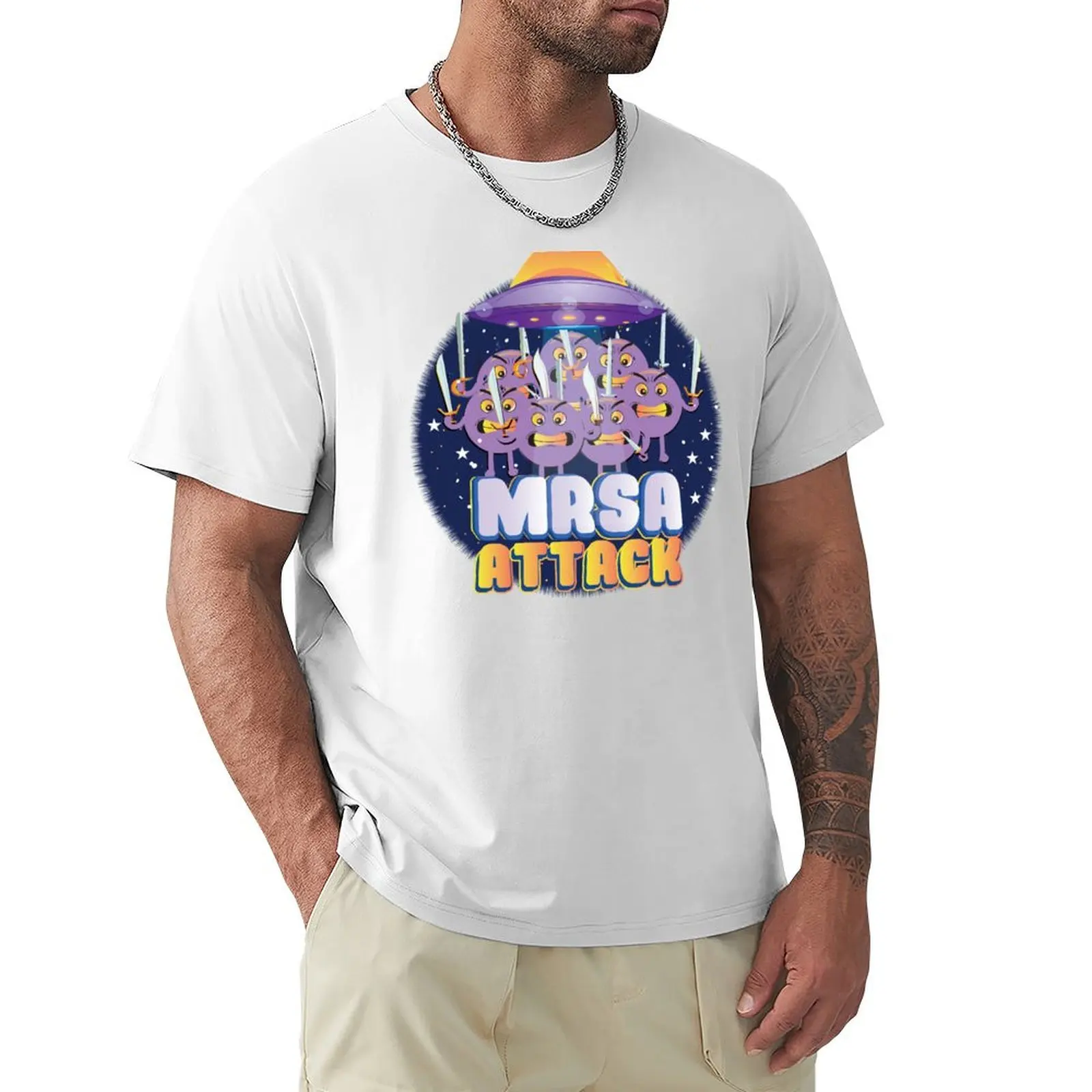 MRSA ATTACKS! - bacterial culture in microbiology T-Shirt funnys cute clothes men t shirts
MRSA ATTACKS! - bacterial culture in microbiology T-Shirt funnys cute clothes men t shirts