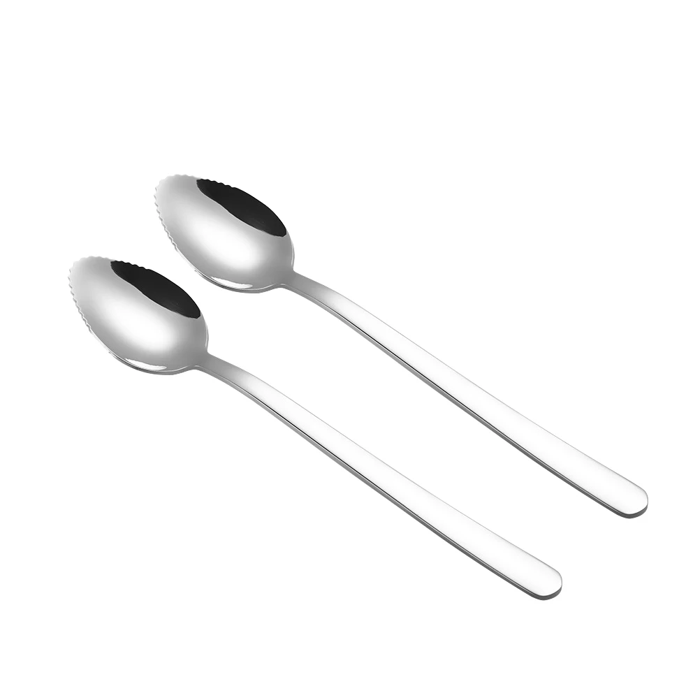2Pcs StainlessSteelFruitSpoon Stainless Steel Spoon SafelyCutFruit Rind GrapefruitSection KitchenAccessories Tableware
2Pcs StainlessSteelFruitSpoon Stainless Steel Spoon SafelyCutFruit Rind GrapefruitSection KitchenAccessories Tableware