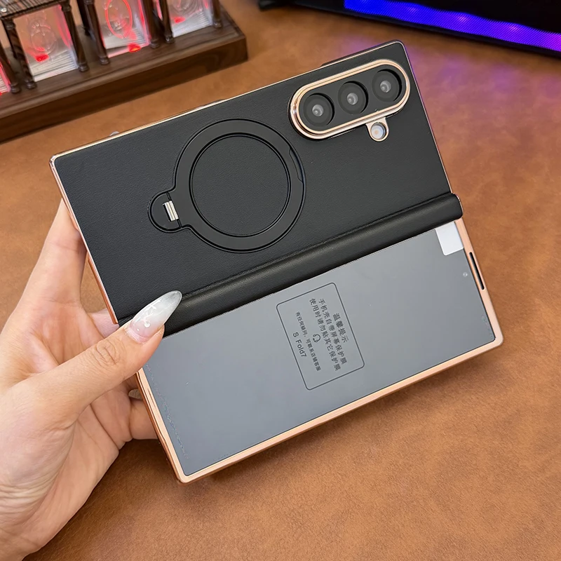 Case for Samsung Galaxy Z Fold 7 6 5 Z Fold Special W26 Shell membrane Single axis Rotating Bracket Hard Mobile Phone Case Cover
Case for Samsung Galaxy Z Fold 7 6 5 Z Fold Special W26 Shell membrane Single axis Rotating Bracket Hard Mobile Phone Case Cover