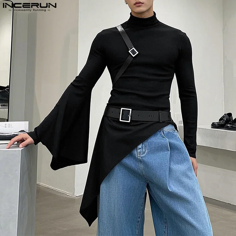 INCERUN мужские футболки, топы с длинными рукавами, однотонные топы с расклешенными рукавами, нерегулярные топы, уличная одежда, лето-весна, мужская одежда
INCERUN мужские футболки, топы с длинными рукавами, однотонные топы с расклешенными рукавами, нерегулярные топы, уличная одежда, лето-весна, мужская одежда