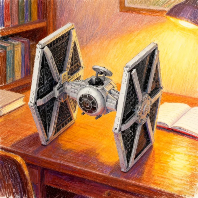 484pcs MOC Imperial TIE Fighter Star Battle Model Building Toy Blocks Architecture Assemble Festival Gifts DIY Creative Idea
484pcs MOC Imperial TIE Fighter Star Battle Model Building Toy Blocks Architecture Assemble Festival Gifts DIY Creative Idea