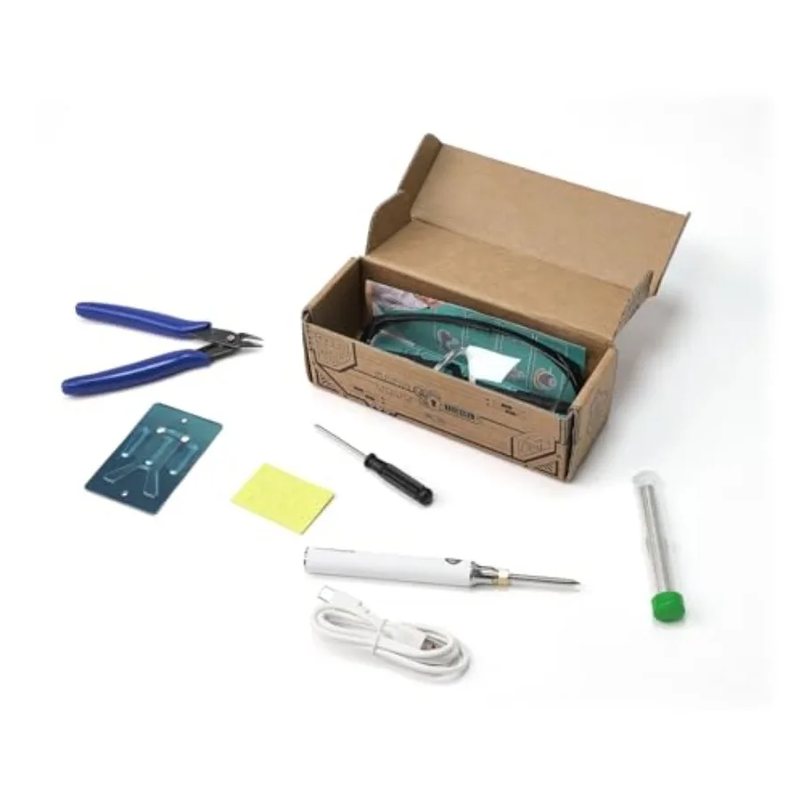 Tools Pack Complete DIY Kit for Soldering and Assembly Includes Soldering Iron, Pliers, Screwdrivers and More
Tools Pack Complete DIY Kit for Soldering and Assembly Includes Soldering Iron, Pliers, Screwdrivers and More