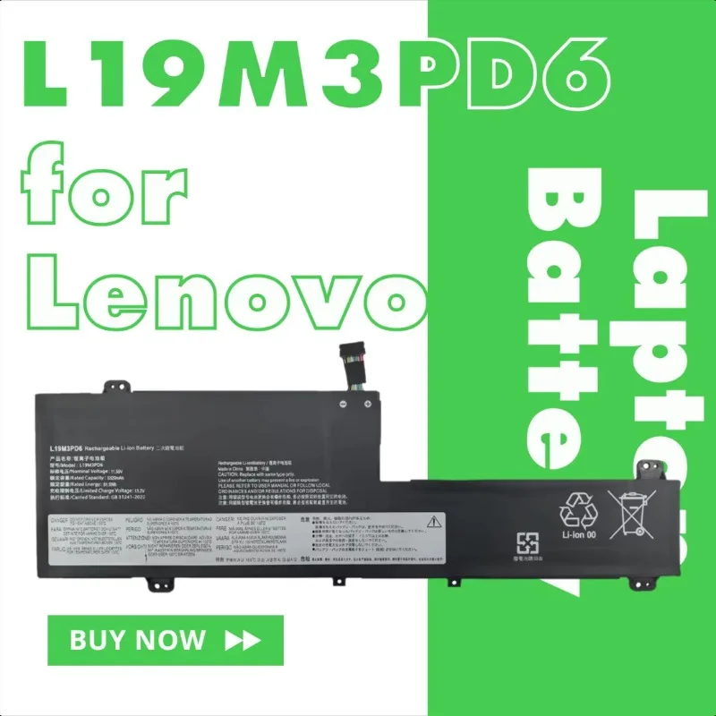 Laptop Battery for Lenovo IdeaPad Flex 5 14IIL05 14ALC05 L19M3PD6
Laptop Battery for Lenovo IdeaPad Flex 5 14IIL05 14ALC05 L19M3PD6