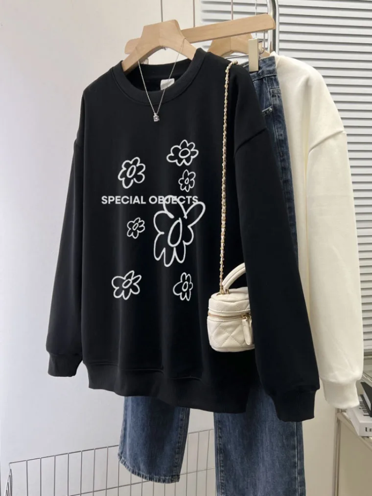 Black Loose Hoodie Women 2023 Autumn Long-sleeved Casual Street Sports Hoodie Women's Aesthetic Pullovers Top
Black Loose Hoodie Women 2023 Autumn Long-sleeved Casual Street Sports Hoodie Women's Aesthetic Pullovers Top