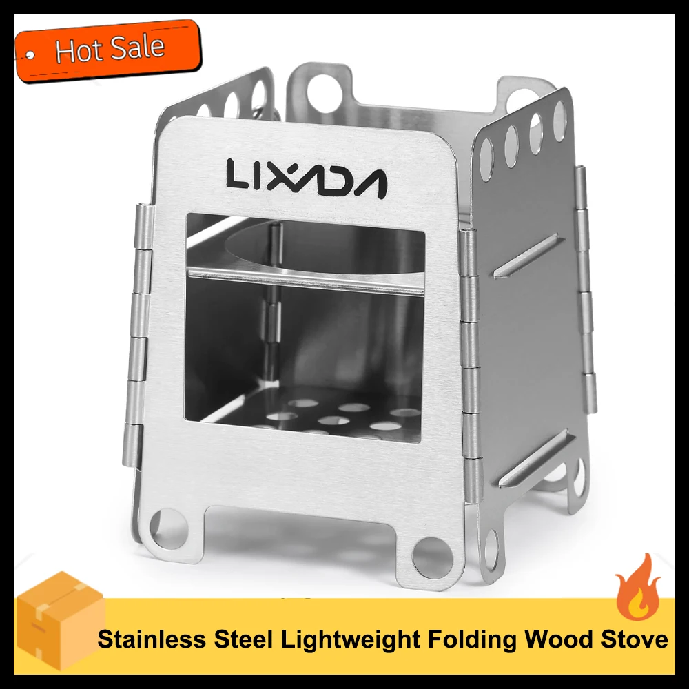 Portable Stainless Steel Lightweight Folding Wood Stove Pocket Stove Outdoor Camping Cooking Picnic Backpacking Stove
Portable Stainless Steel Lightweight Folding Wood Stove Pocket Stove Outdoor Camping Cooking Picnic Backpacking Stove