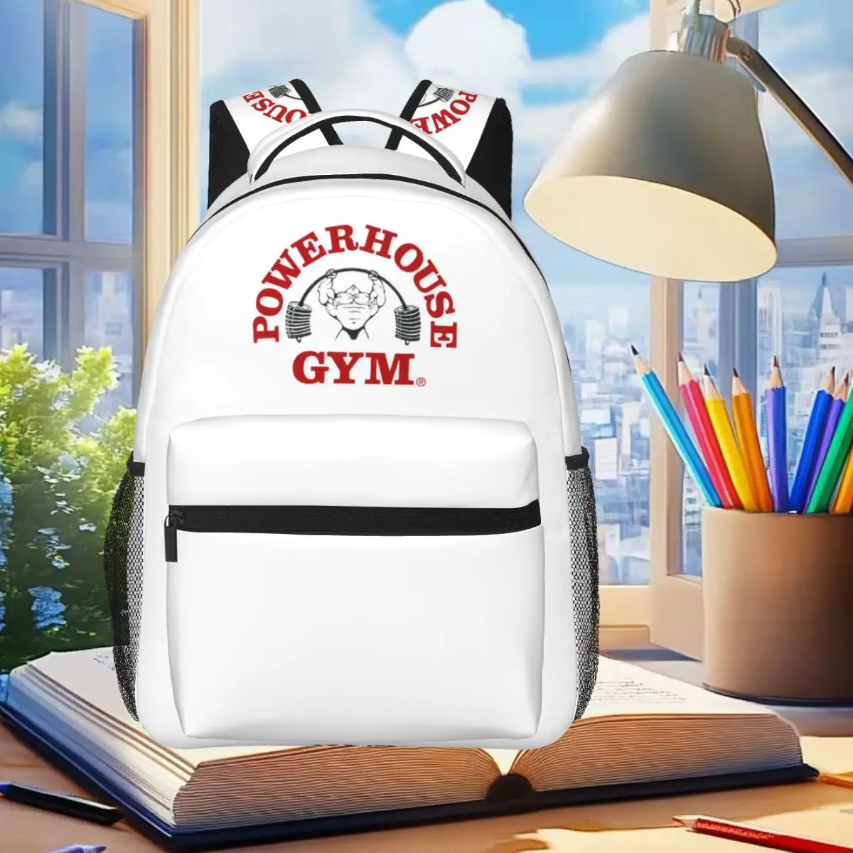 Powerhouse Gym Weightlifting Printed Backpack Student Boys Girls BookBag Children School Bag Computer Shoulder Bagfor Men Women
Powerhouse Gym Weightlifting Printed Backpack Student Boys Girls BookBag Children School Bag Computer Shoulder Bagfor Men Women