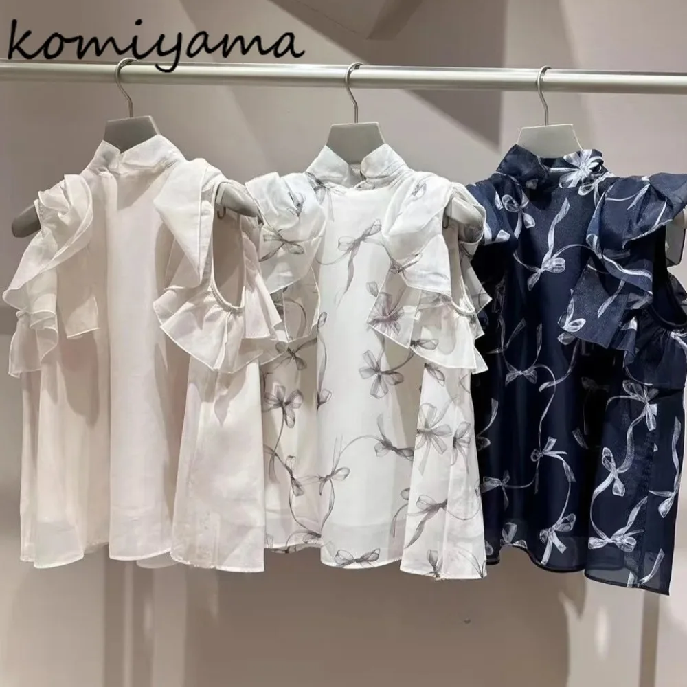 Floral Print Shirts & Blouses Summer New Bow Blusas Mujer 2025 Woman Clothing Japanese Sleeveless Camisas Fashion Tops
Floral Print Shirts & Blouses Summer New Bow Blusas Mujer 2025 Woman Clothing Japanese Sleeveless Camisas Fashion Tops
