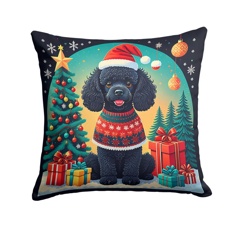 Black Toy Poodle Christmas Throw Pillow Machine Washable Indoor Outdoor Drative Pillow for Couch Bed or Patio 18Hx18W
Black Toy Poodle Christmas Throw Pillow Machine Washable Indoor Outdoor Drative Pillow for Couch Bed or Patio 18Hx18W