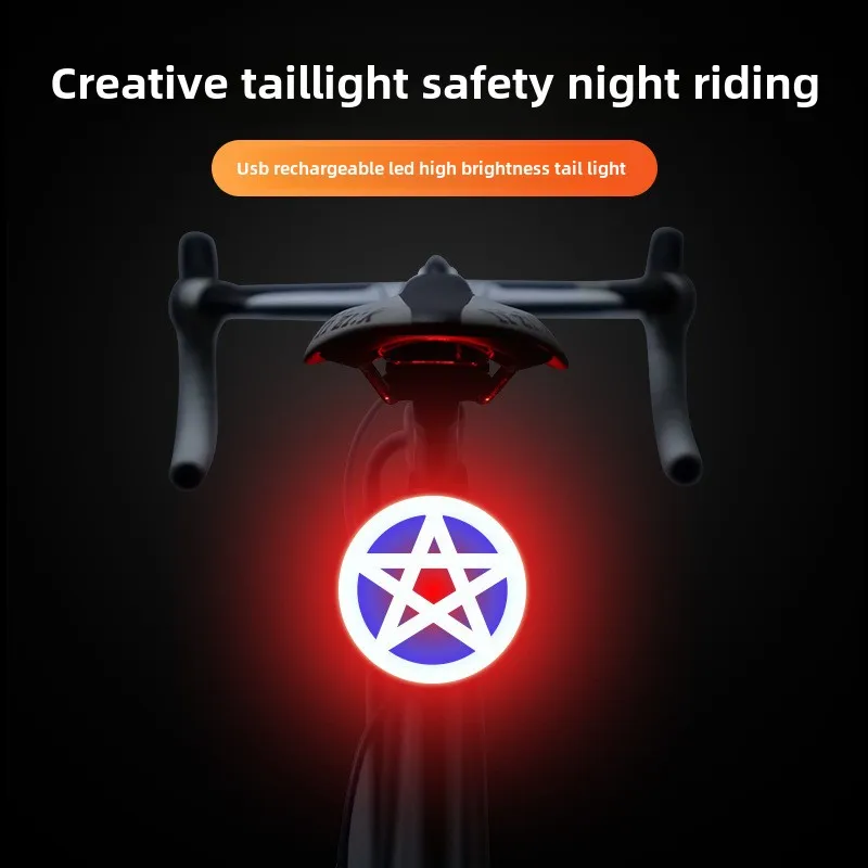 Mountain Road Bike Creative Tail Light USB Rechargeable Outdoor Night Riding Multi-mode Heart Shape Light Flashing Tail Lights
Mountain Road Bike Creative Tail Light USB Rechargeable Outdoor Night Riding Multi-mode Heart Shape Light Flashing Tail Lights