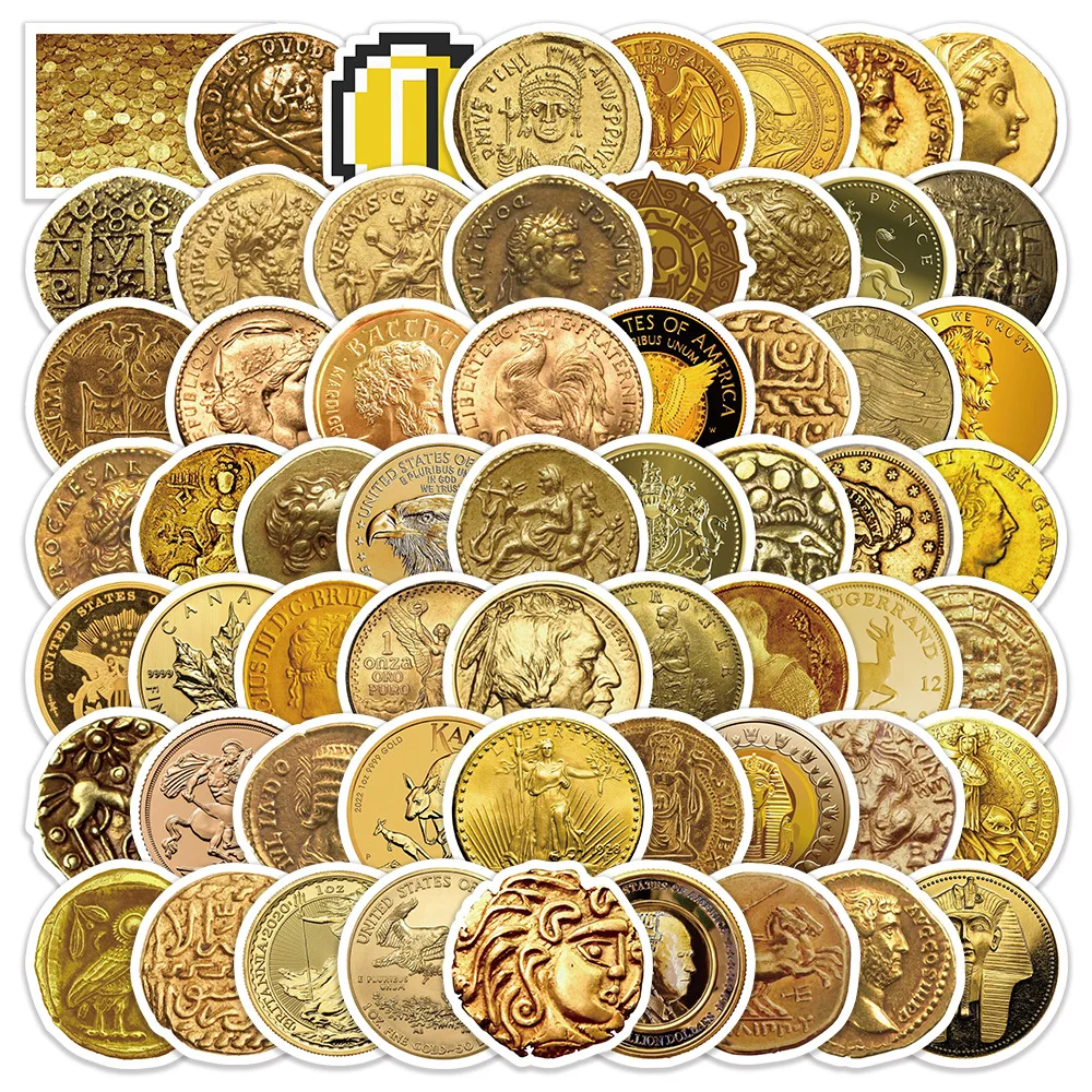 10/60PCS Gold Cartoon Stickers Currency Collection Graffiti Funny DIY Decoration Fridge Laptop Car Bike Sticker Waterproof Toys
10/60PCS Gold Cartoon Stickers Currency Collection Graffiti Funny DIY Decoration Fridge Laptop Car Bike Sticker Waterproof Toys