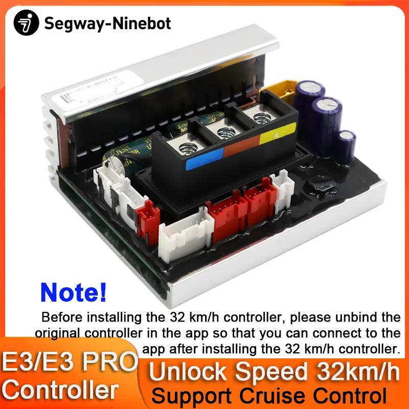 Контроллер 32 км/ч для скутера Ninebot от Segway E3, E3E, E3D, E3 PRO, E3 PROE, E3 PROD, 32 км/ч, индивидуальный контроллер скорости разблокировки
Контроллер 32 км/ч для скутера Ninebot от Segway E3, E3E, E3D, E3 PRO, E3 PROE, E3 PROD, 32 км/ч, индивидуальный контроллер скорости разблокировки