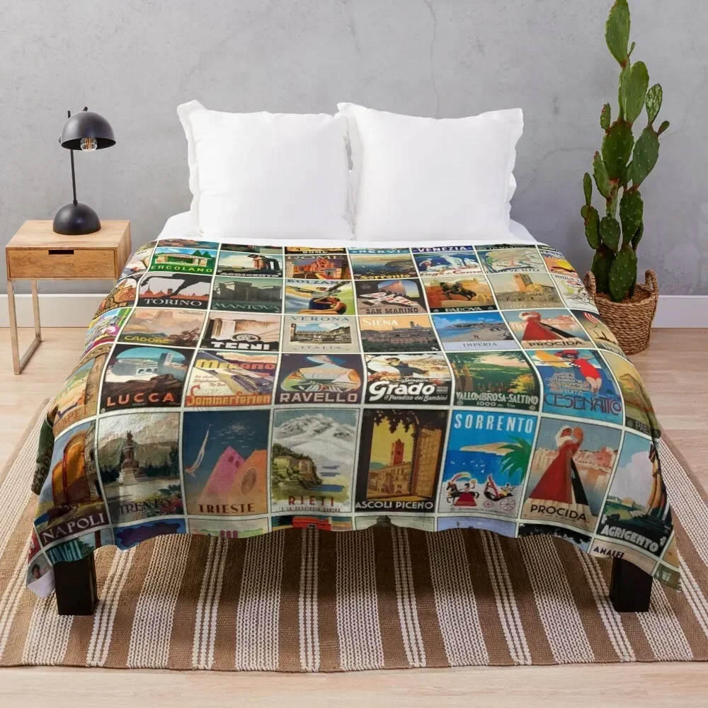 Italy Travel Posters Throw Blanket Elegant Warm Throw Blanket for Hotel Home
Italy Travel Posters Throw Blanket Elegant Warm Throw Blanket for Hotel Home