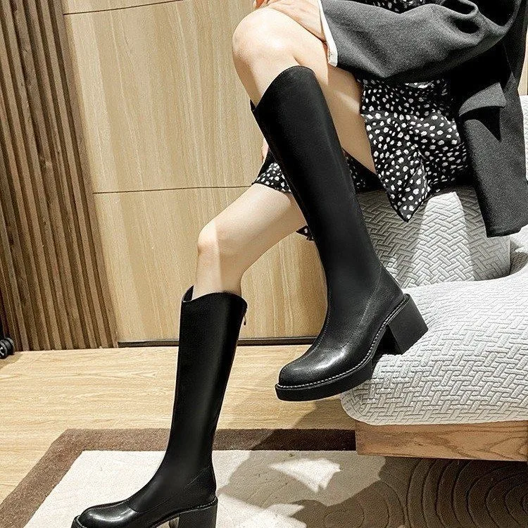 Dark Brown/black Womens Boots with Mid Heel Midsole Back Zipper Anti Slip Waterproof Round Toe Winter Outdoor PU Fashion Boots
Dark Brown/black Womens Boots with Mid Heel Midsole Back Zipper Anti Slip Waterproof Round Toe Winter Outdoor PU Fashion Boots