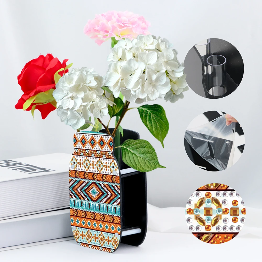 Mandala Acrylic Double Sided Special Shape Diamond Painting Vase for Home
Mandala Acrylic Double Sided Special Shape Diamond Painting Vase for Home