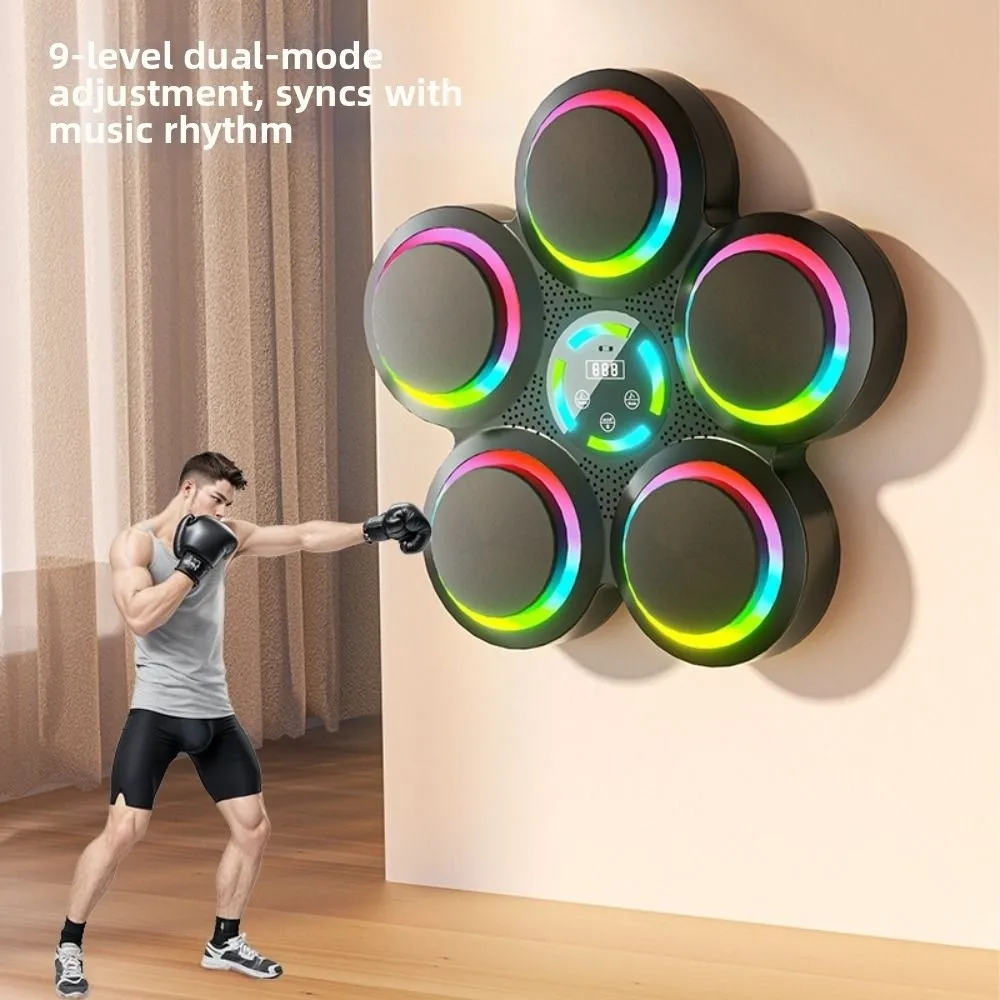 Bluetooth Connection Smart Music Boxing Machine Wall Mounted Noise Reduction Boxing Electronic Target with Boxing Gloves
Bluetooth Connection Smart Music Boxing Machine Wall Mounted Noise Reduction Boxing Electronic Target with Boxing Gloves