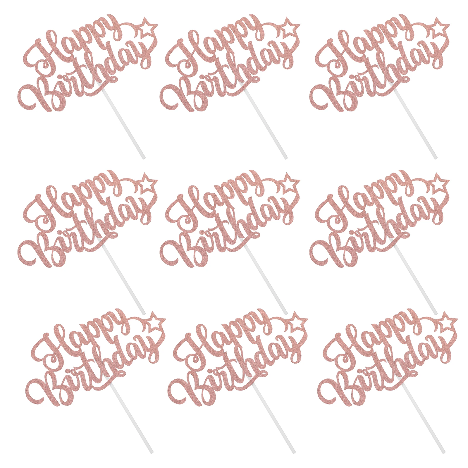 10 Pcs Cake Decoration Insert Small Happy Birthday Topper Celebrate Cupcake Toppers Decorative Props Decorating Number
10 Pcs Cake Decoration Insert Small Happy Birthday Topper Celebrate Cupcake Toppers Decorative Props Decorating Number