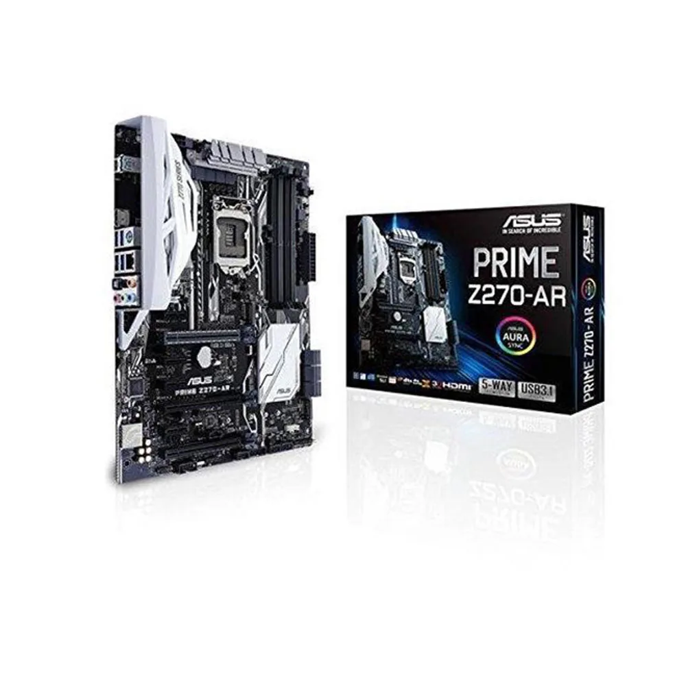 For ASUS PRIME Z270-AR LGA1151 DDR4 Core i7/i5/i3 HDMI M.2 USB 3.1 Z270 SATA 6Gb/s ATX 64GB Motherboard AURA Sync RGB lighting
For ASUS PRIME Z270-AR LGA1151 DDR4 Core i7/i5/i3 HDMI M.2 USB 3.1 Z270 SATA 6Gb/s ATX 64GB Motherboard AURA Sync RGB lighting
