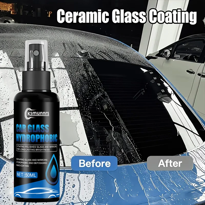 Nano Water Repellent Spray for Car Glass, Windshields, Rearview Mirrors, Helmet Visors and Interior Windows
Nano Water Repellent Spray for Car Glass, Windshields, Rearview Mirrors, Helmet Visors and Interior Windows