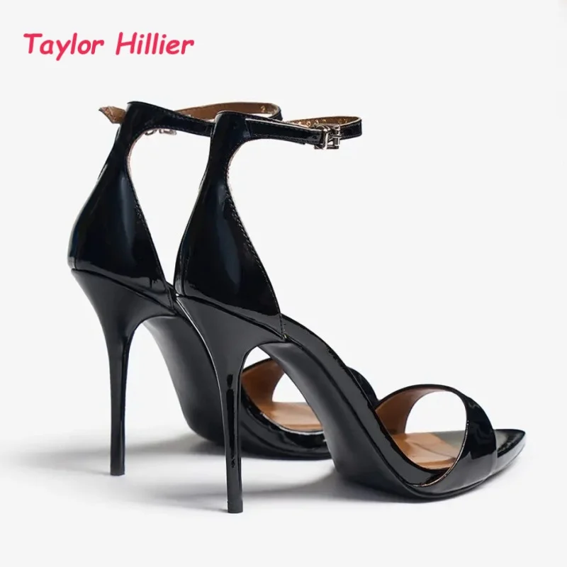 Patent Leather Women's Pointed Open Toe Stiletto Sandals Single Ankle Buckle Strap Trendy Party Wedding Evening Summer Shoes
Patent Leather Women's Pointed Open Toe Stiletto Sandals Single Ankle Buckle Strap Trendy Party Wedding Evening Summer Shoes