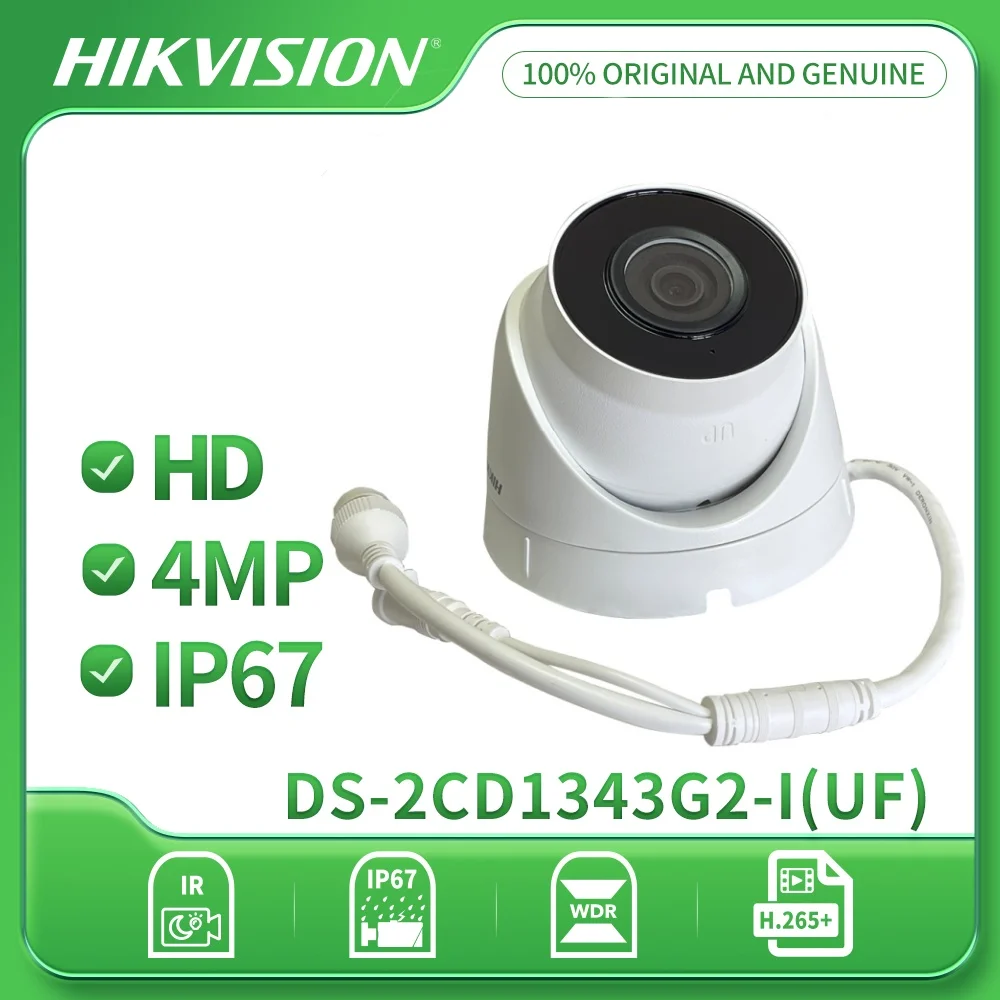 Hikvision DS-2CD1343G2-IUF 4MP IP Camera Support Mic SD Card POE Outdoor Security CCTV Camera Human & Vehicle Detection
Hikvision DS-2CD1343G2-IUF 4MP IP Camera Support Mic SD Card POE Outdoor Security CCTV Camera Human & Vehicle Detection