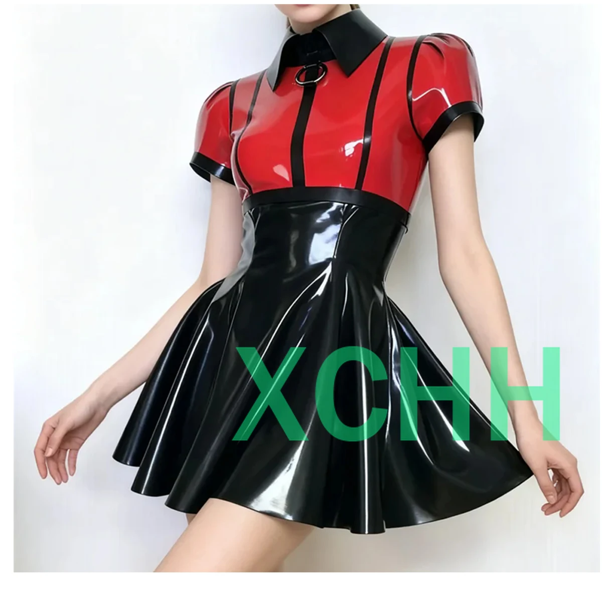 Красное и черное сексуальное латексное платье французской горничной с молнией на спине и рукавами, латексный резиновый комбинезон-униформа для женщин
Красное и черное сексуальное латексное платье французской горничной с молнией на спине и рукавами, латексный резиновый комбинезон-униформа для женщин