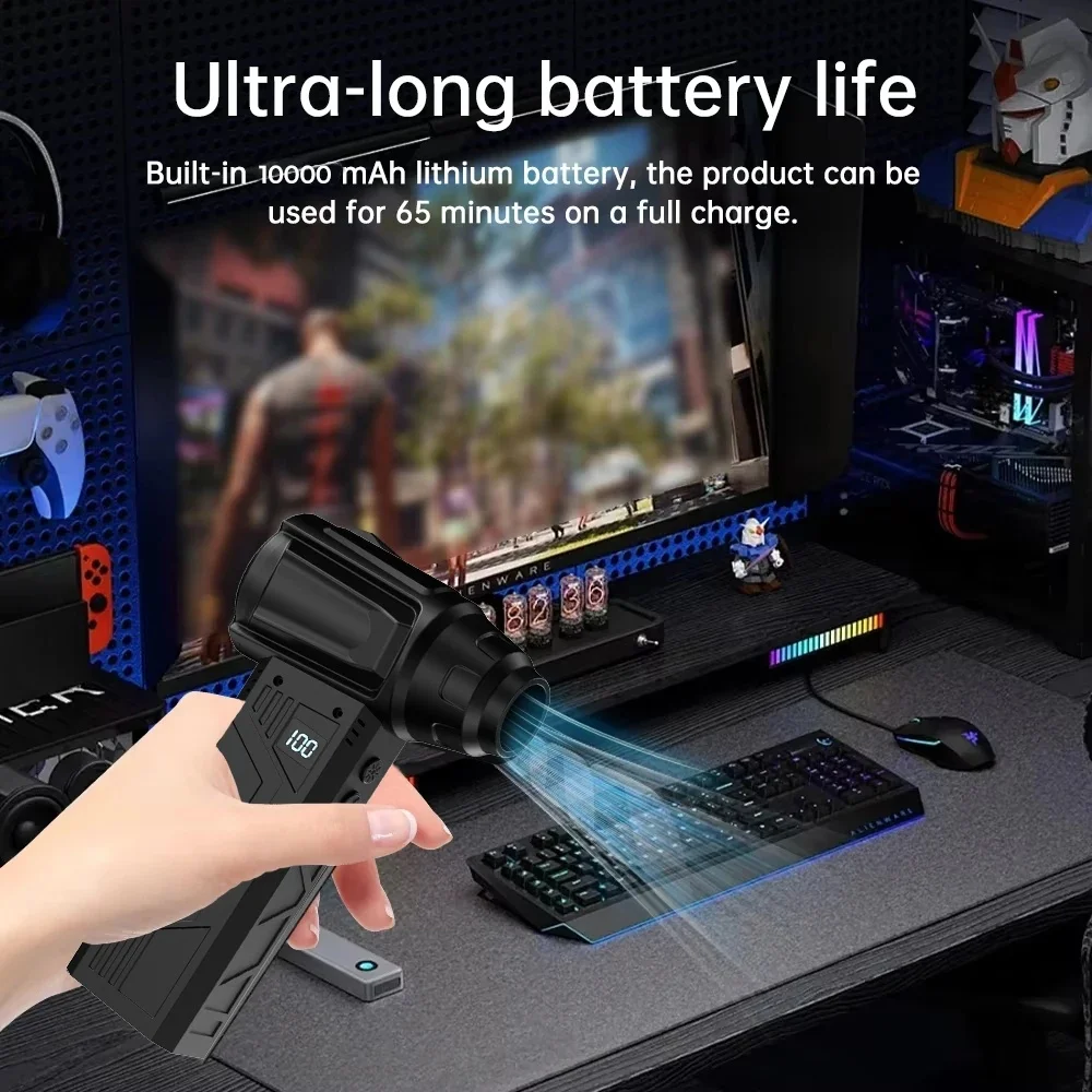 400000 RPM Mini Blower Handheld Electric Turbo Violent Fan Brushless Motor Electric Turbo Violent Blower Industrial Duct Fan
400000 RPM Mini Blower Handheld Electric Turbo Violent Fan Brushless Motor Electric Turbo Violent Blower Industrial Duct Fan