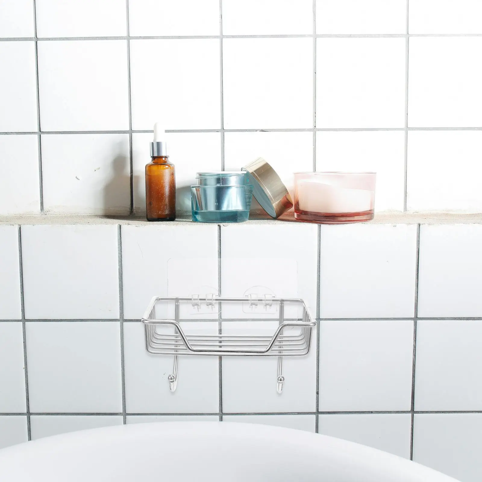 No Punch Soap Dish Stainless Steel Wall Mounted Tray with Adhesive Hanging Buckle No Drill Self Draining Soap Tray Bathroom
No Punch Soap Dish Stainless Steel Wall Mounted Tray with Adhesive Hanging Buckle No Drill Self Draining Soap Tray Bathroom