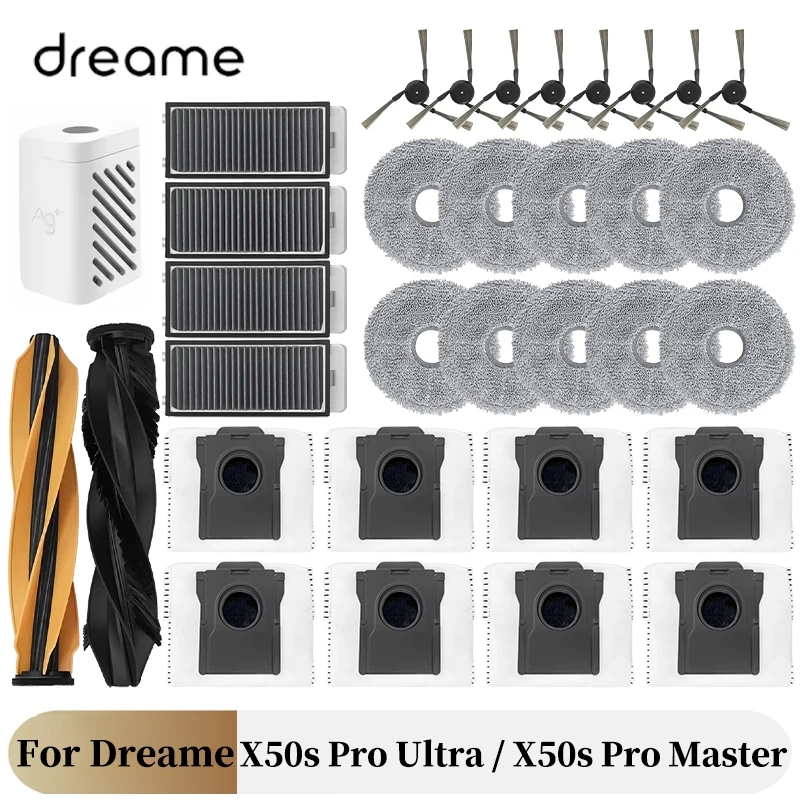 For Dreame X50s Pro Ultra / X50s Pro Master / Matrix10 Matrix 10 Ultra Parts Accessories Main Side Brush Filter Mop Dust Bag
For Dreame X50s Pro Ultra / X50s Pro Master / Matrix10 Matrix 10 Ultra Parts Accessories Main Side Brush Filter Mop Dust Bag