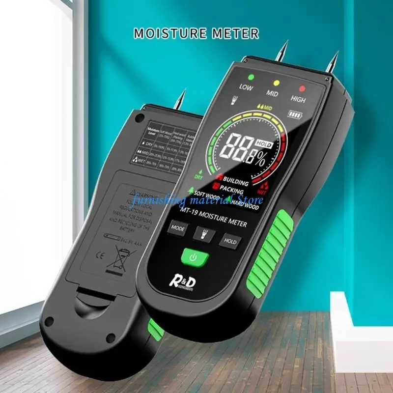 Y5GD Moisture Meter for Wall Floor Building Materials Digital Damp Meter with Alarm Flashlight Moisture Inspection Meter
Y5GD Moisture Meter for Wall Floor Building Materials Digital Damp Meter with Alarm Flashlight Moisture Inspection Meter