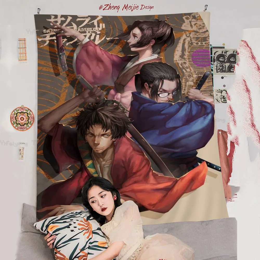 Samurai Champloo Colorful Tapestry Wall Hanging Home Decoration Hippie Bohemian Decoration Divination Wall Art Decor
Samurai Champloo Colorful Tapestry Wall Hanging Home Decoration Hippie Bohemian Decoration Divination Wall Art Decor
