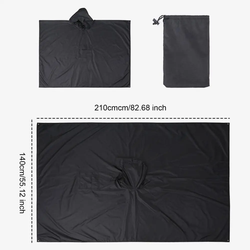 Emergency Shelter Versatile Adult Hooded Rain Poncho with Pocket Waterproof Lightweight Unisex Raincoat for Hiking Camping
Emergency Shelter Versatile Adult Hooded Rain Poncho with Pocket Waterproof Lightweight Unisex Raincoat for Hiking Camping
